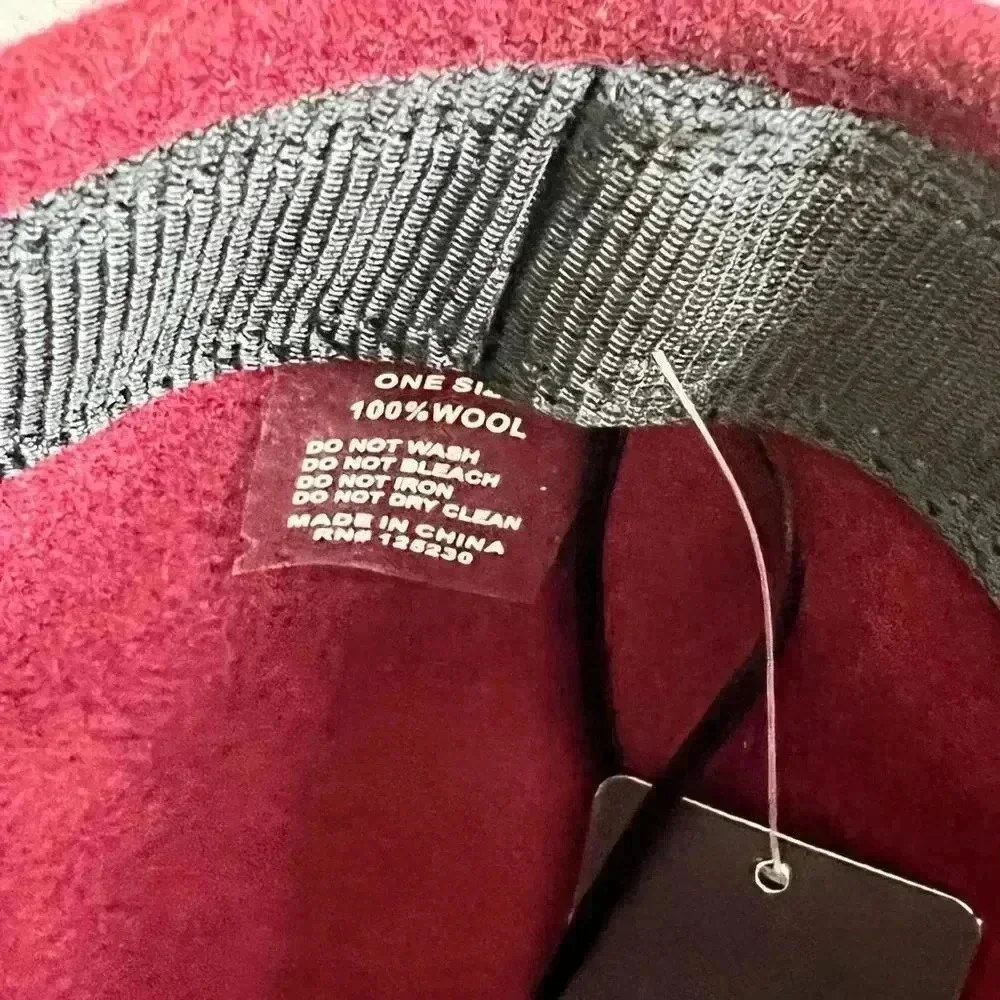 Chic 77 Burgundy Wool‎ Kids Cap Hat